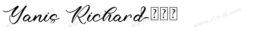 Yanis Richard字体转换